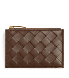 Bottega Veneta leather Intrecciato zipped card case (British brand)