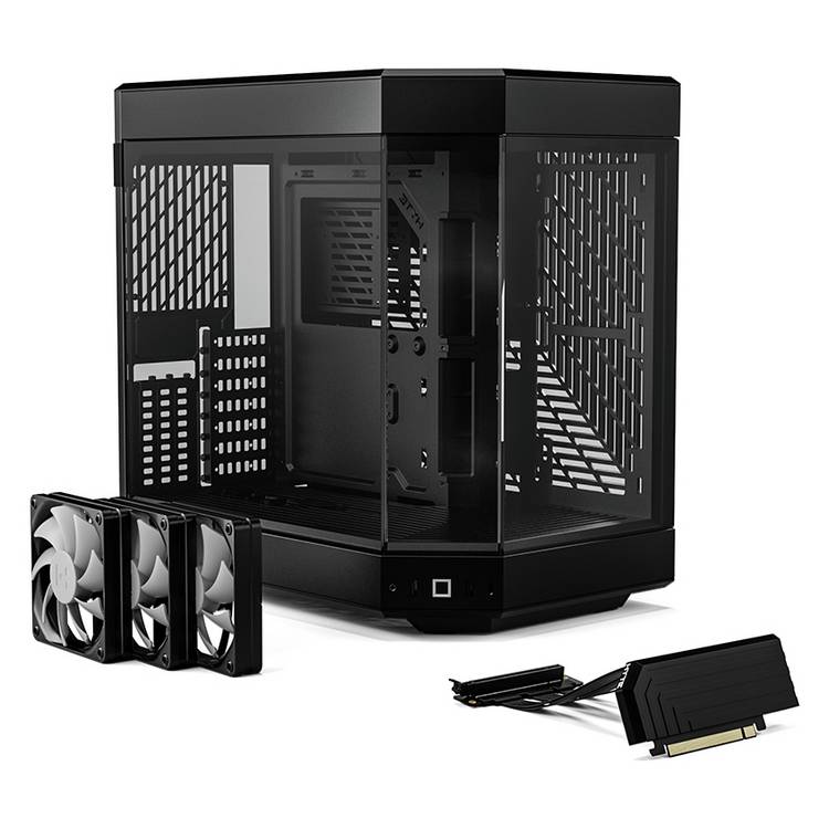 Hyte Y60 mid tower PC case black (British brand)