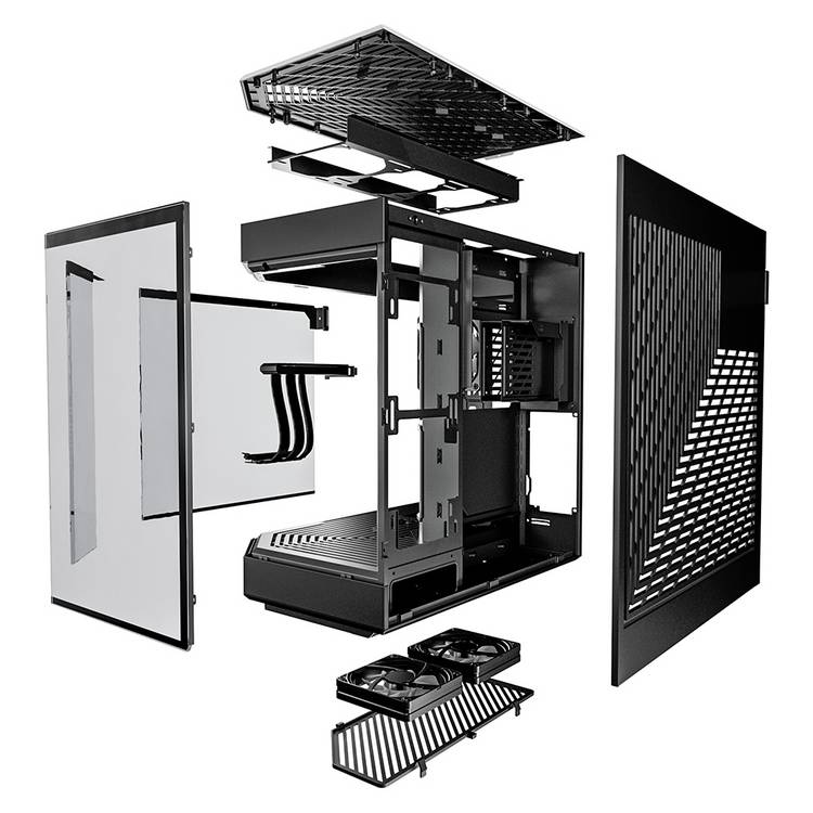 Hyte Y60 mid tower PC case black (British brand)