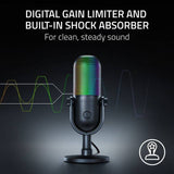 Razer Seiren V3 Chroma USB microphone black (British brand)
