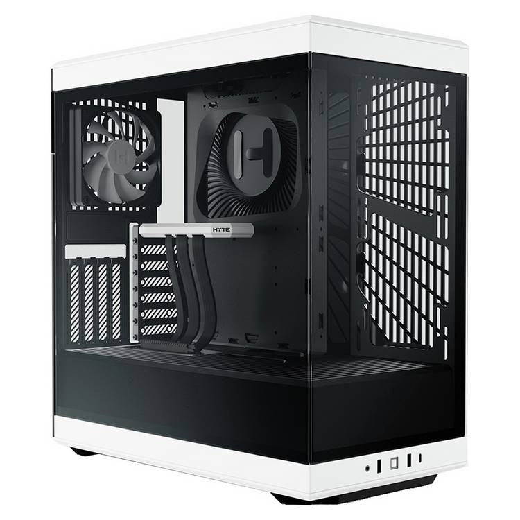 Hyte Y40 mid tower ATX case white and black, imported from the UK