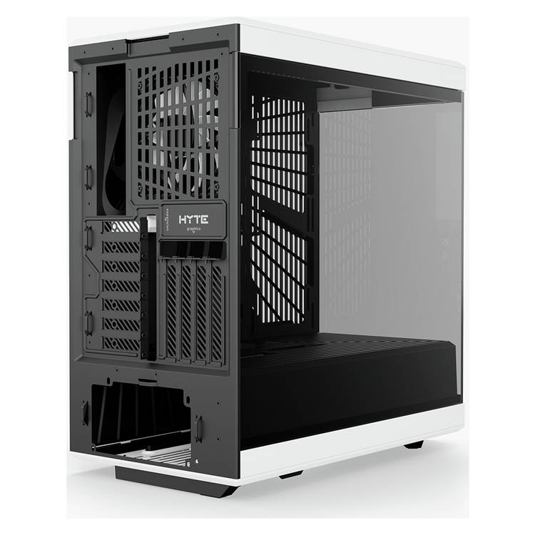 Hyte Y40 mid tower ATX case white and black, imported from the UK