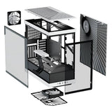 Hyte Y40 mid tower ATX case white and black, imported from the UK