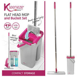 Kleeneze flat head mop and bucket set 2.6 litre - British product