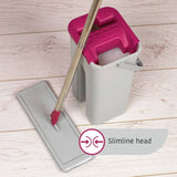 Kleeneze flat head mop and bucket set 2.6 litre - British product