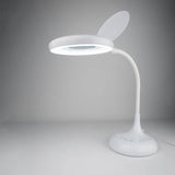 Xtralite white LED magnifier desk lamp, imported from the UK