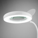 Xtralite white LED magnifier desk lamp, imported from the UK