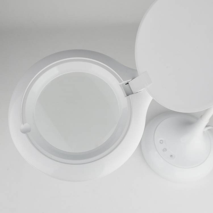 Xtralite white LED magnifier desk lamp, imported from the UK
