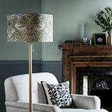 Argos Habitat x Morris & Co Blue Strawberry Thief Fabric Lampshade - 45cm- Buy online at McGrocer