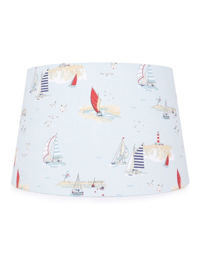 Sophie Allport coastal boats blue lampshade 35cm, imported from the UK