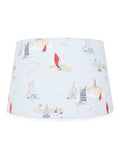 Sophie Allport coastal boats blue lampshade 35cm, imported from the UK