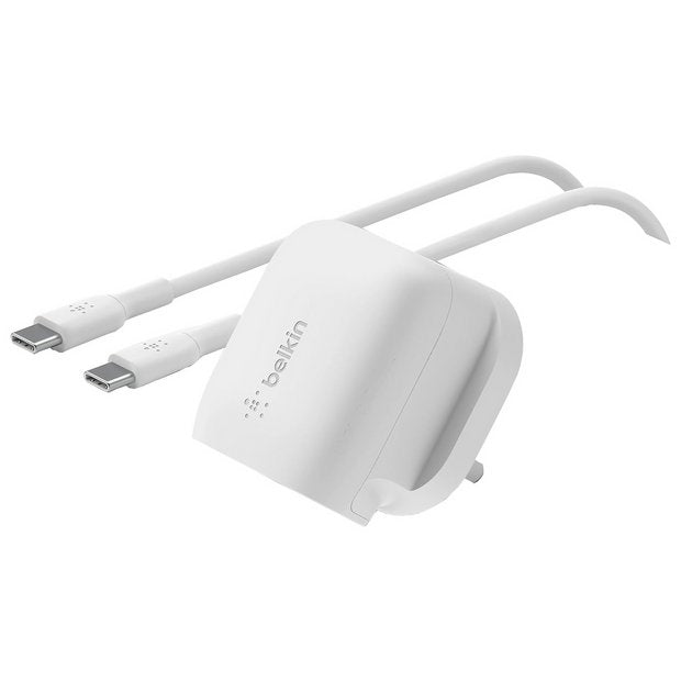 Belkin 20W USB-C wall charger with 1m cable, UK version