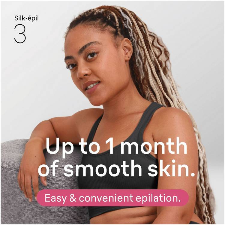 Braun Silk-epil 3 corded epilator dry use (British brand)