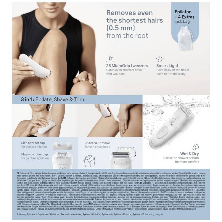 Braun Silk-epil 5 epilator wet dry cordless, UK version