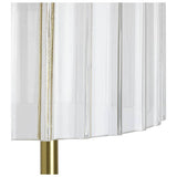 Habitat glass cloche floor lamp with brass stand, imported from the UK