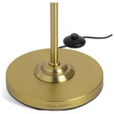 Habitat glass cloche floor lamp with brass stand, imported from the UK
