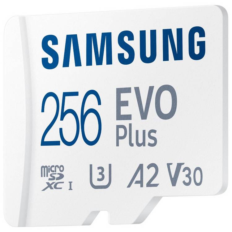 Samsung EVO Plus 256GB microSD memory card, UK version
