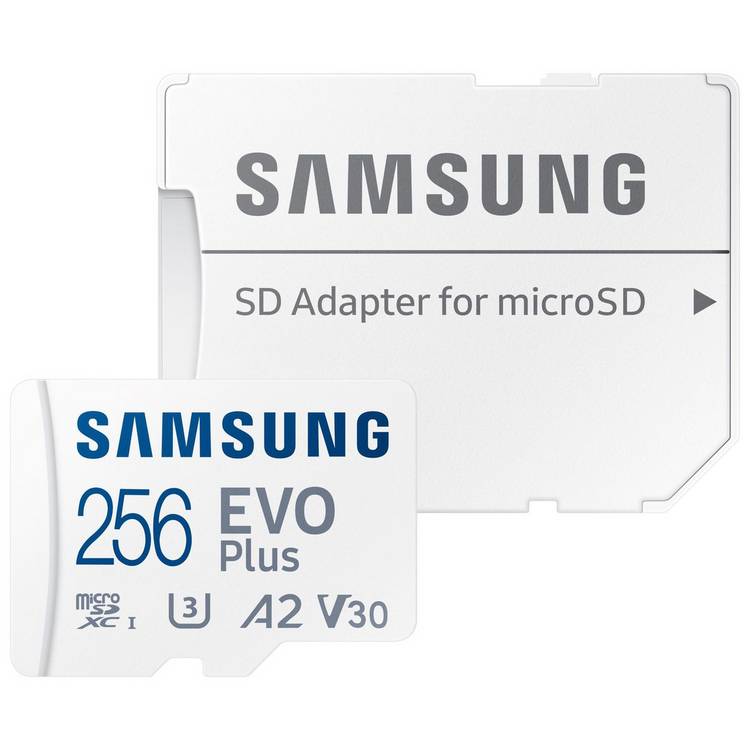 Samsung EVO Plus 256GB microSD memory card, UK version