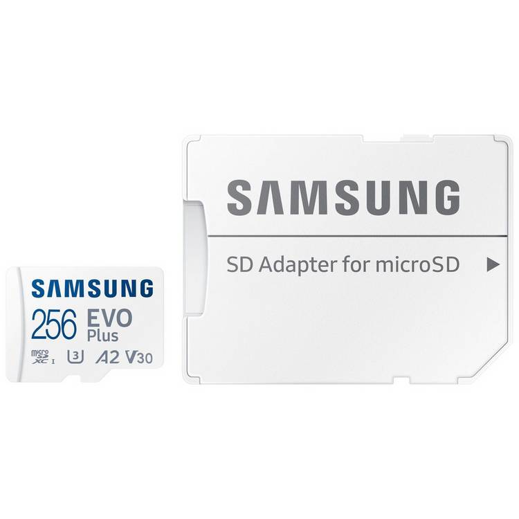 Samsung EVO Plus 256GB microSD memory card, UK version