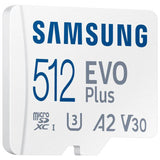 Samsung EVO Plus 512GB microSD memory card, imported from the UK