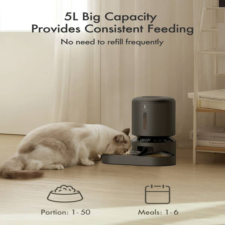 PETLIBRO Granary Dual Food Tray 5L cat feeder - British product