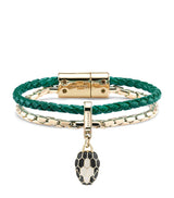 Harrods Bvlgari Leather Serpenti Forever Bracelet 16.5cm- Buy online at McGrocer