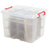 Strata bauble storage box with dividers 40L - British product