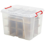 Strata bauble storage box with dividers 40L - British product