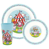 Peppa Pig kids dinner set blue (British brand)