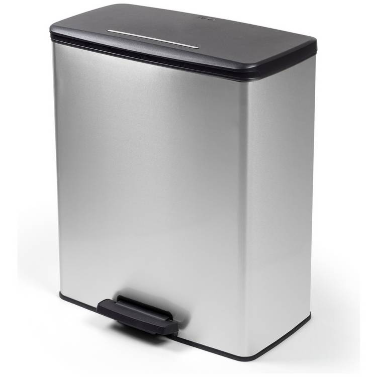 Curver pedal bin silver 65 Litre, UK version