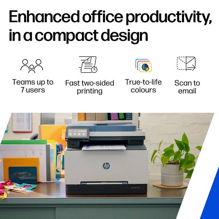 HP LaserJet Pro 3302fdw wireless colour laser printer (British brand)