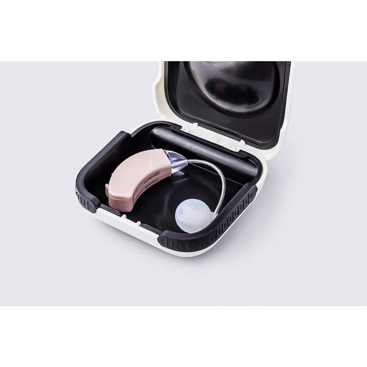 Kinetik Wellbeing hearing amplifier HRM4 compact size, UK version