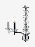 Dar Lighting Oleana 5-light ceiling fitting with crystal beads, imported from the UK