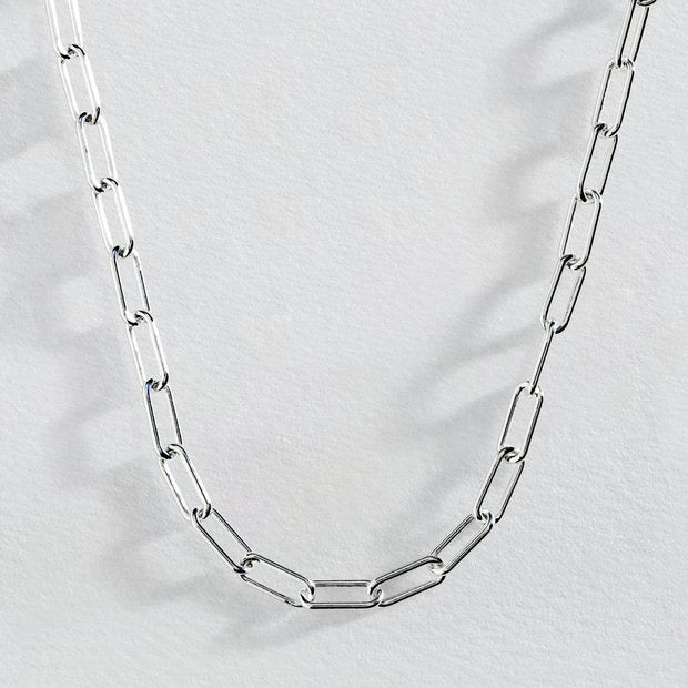 Revere sterling silver paperlink chain 18 inch, UK version