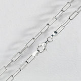 Revere sterling silver paperlink chain 18 inch, UK version