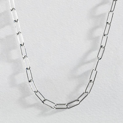 Argos Revere Sterling Silver Paperlink Necklace Chain 18 Inch- Buy online at McGrocer