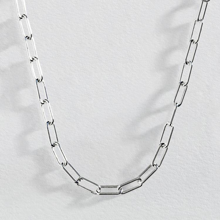 Revere sterling silver paperlink chain 18 inch, UK version