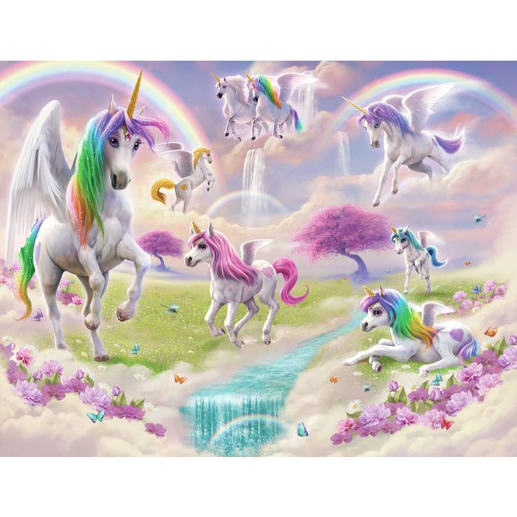 Walltastic Magical Unicorn wall mural 8ft x 10ft, UK version