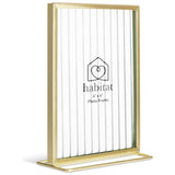 Habitat gold reeded glass picture frame 4x6, imported from the UK