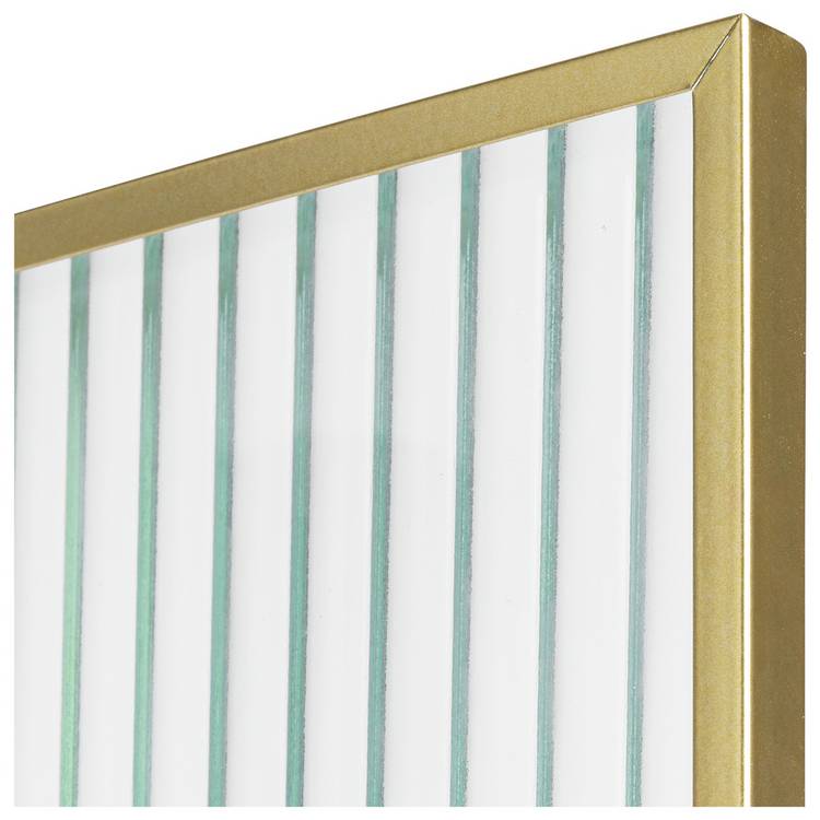 Habitat gold reeded glass picture frame 4x6, imported from the UK