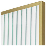 Habitat gold reeded glass picture frame 4x6, imported from the UK