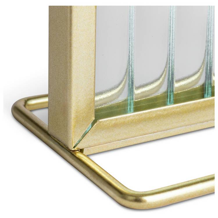 Habitat gold reeded glass picture frame 4x6, imported from the UK