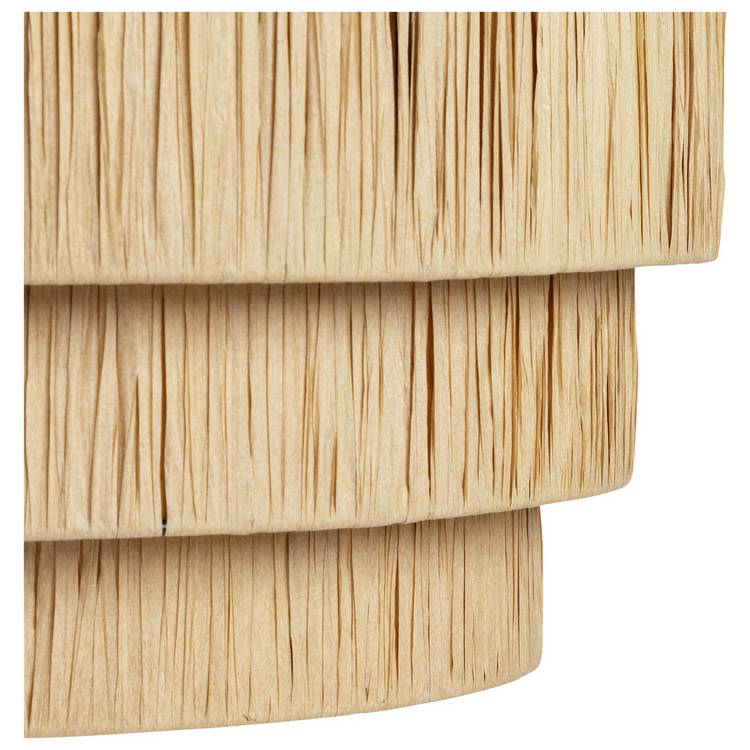 Argos Home beige rattan three-tier lampshade 40cm (British brand)