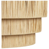 Argos Home beige rattan three-tier lampshade 40cm (British brand)