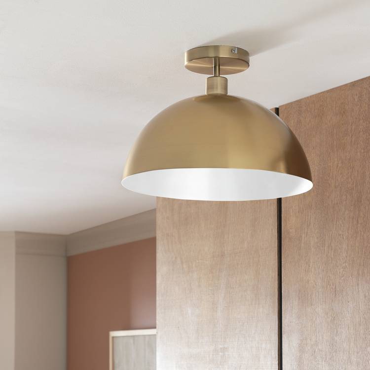 Habitat brushed brass ceiling light, UK version