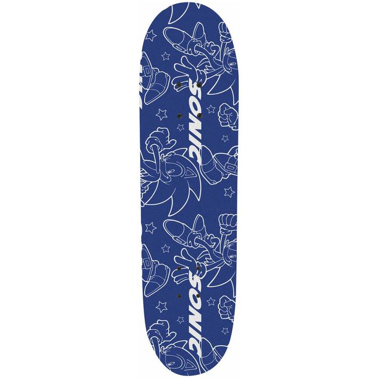 Sonic beginner skateboard with double kicktail deck, UK version
