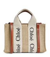 Harrods Chloé Mini Woody Canvas Tote Bag- Buy online at McGrocer