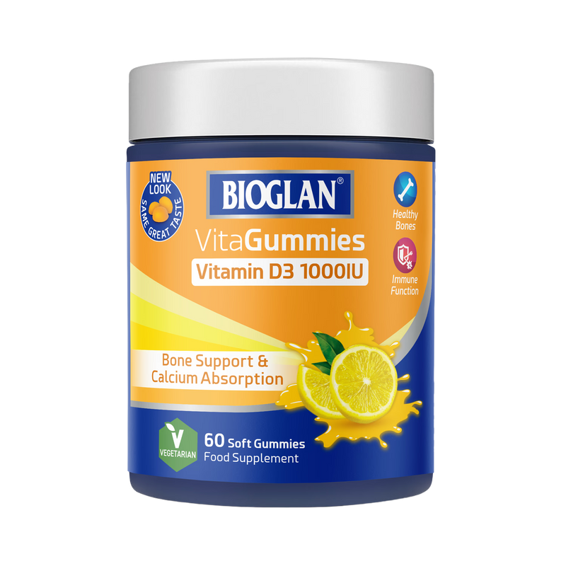 Bioglan Vitamin D3 gummies lemon flavour 60 pack - British product