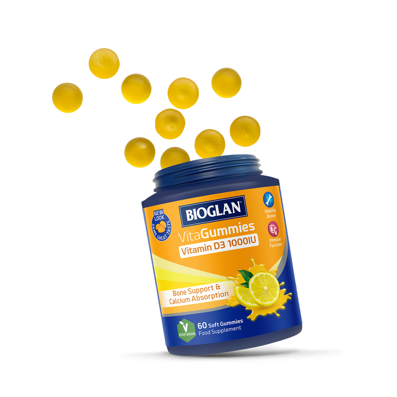 Bioglan Vitamin D3 gummies lemon flavour 60 pack - British product