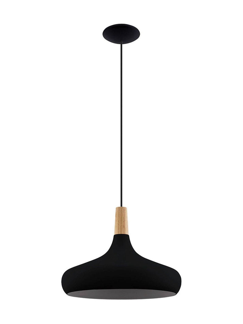 Eglo Sabinar black pendant ceiling light 40cm (British brand)